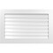 Ekena Millwork Vertical Surface Mount PVC Gable Vent: Functional, w/ 3-1/2"W x 1"P Standard Frame, 40"W x 26"H GVPVE40X2601SF - alternate 1